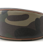 Canvas Calfskin Camouflage Ava Logo Triomphe Shoulder Bag Khaki