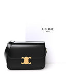 Shiny Calfskin Medium Triomphe Black