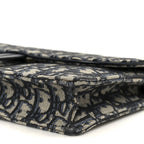 Oblique Saddle Chain Pouch Blue