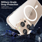 Entronix Bundle Compatible with iPhone 16 Pro - [Magnetic] Clear Case, 2 Clear Screen Protectors & 2 Camera Lens Protectors