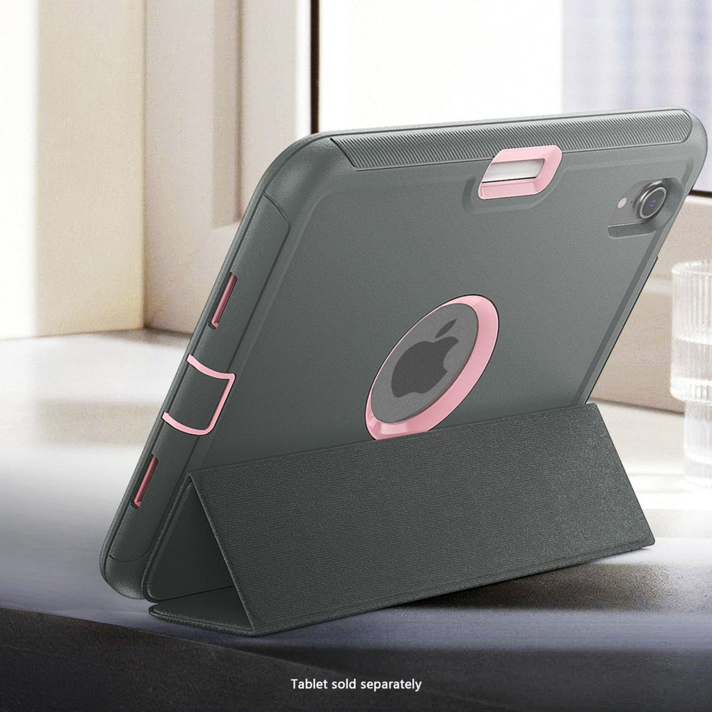 SAHARA - Raider Series Heavy-Duty Folio Case - Apple iPad mini (A17 Pro) 2024 - Rose Edge Green
