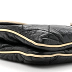 Lambskin East West Mademoiselle Flap Black