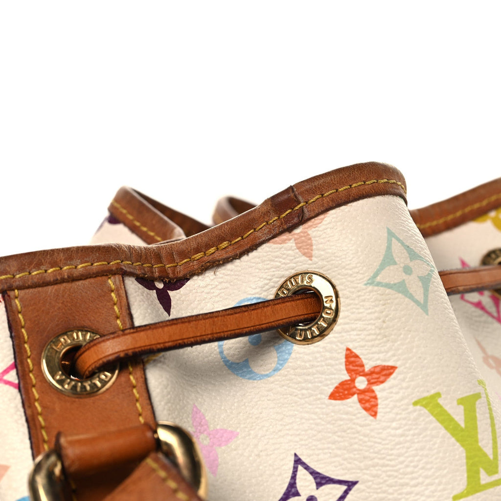 Monogram Multicolor Petit Noe White