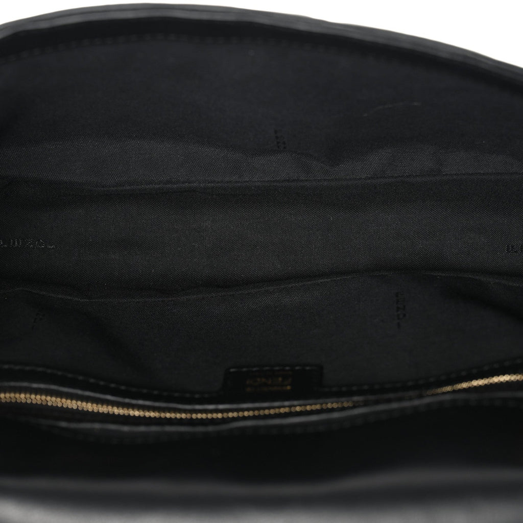 Nappa FF 1974 Embossed Baguette Black