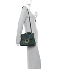 Calfskin Small Margot Top Handle Satchel Verde Olivo