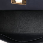 Togo Horseshoe Au Galop Kelly Retourne 28 Bleu Nuit Rouge H Fauve