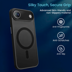 Entronix Bundle Compatible with iPhone 17 Air - [Magnetic] Translucent Matte Case & 1 Clear Screen Protector