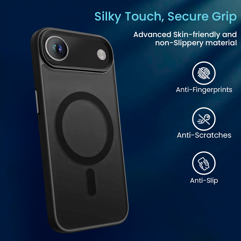 Entronix Bundle Compatible with iPhone 17 Air - [Magnetic] Translucent Matte Case & 2 Clear Screen Protectors