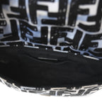 X JOSHUA VIDES Nylon FF Cloudy Mini Belt Baguette Bag White Celeste Black
