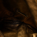 Snakeskin Large Indy Top Handle Hobo Gold