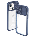 Full Protection With Mobile Phone Protective Film Slide Camera Lens Phone Case For Iphone 14 In Navy
