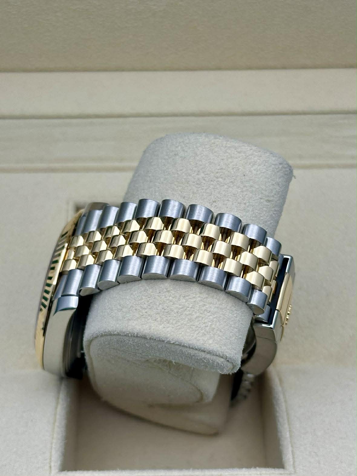Rolex Steel and Yellow Gold Rolesor Datejust 41  - Slate Green Roman Dial - Jubilee Bracelet - 126333 slgrj