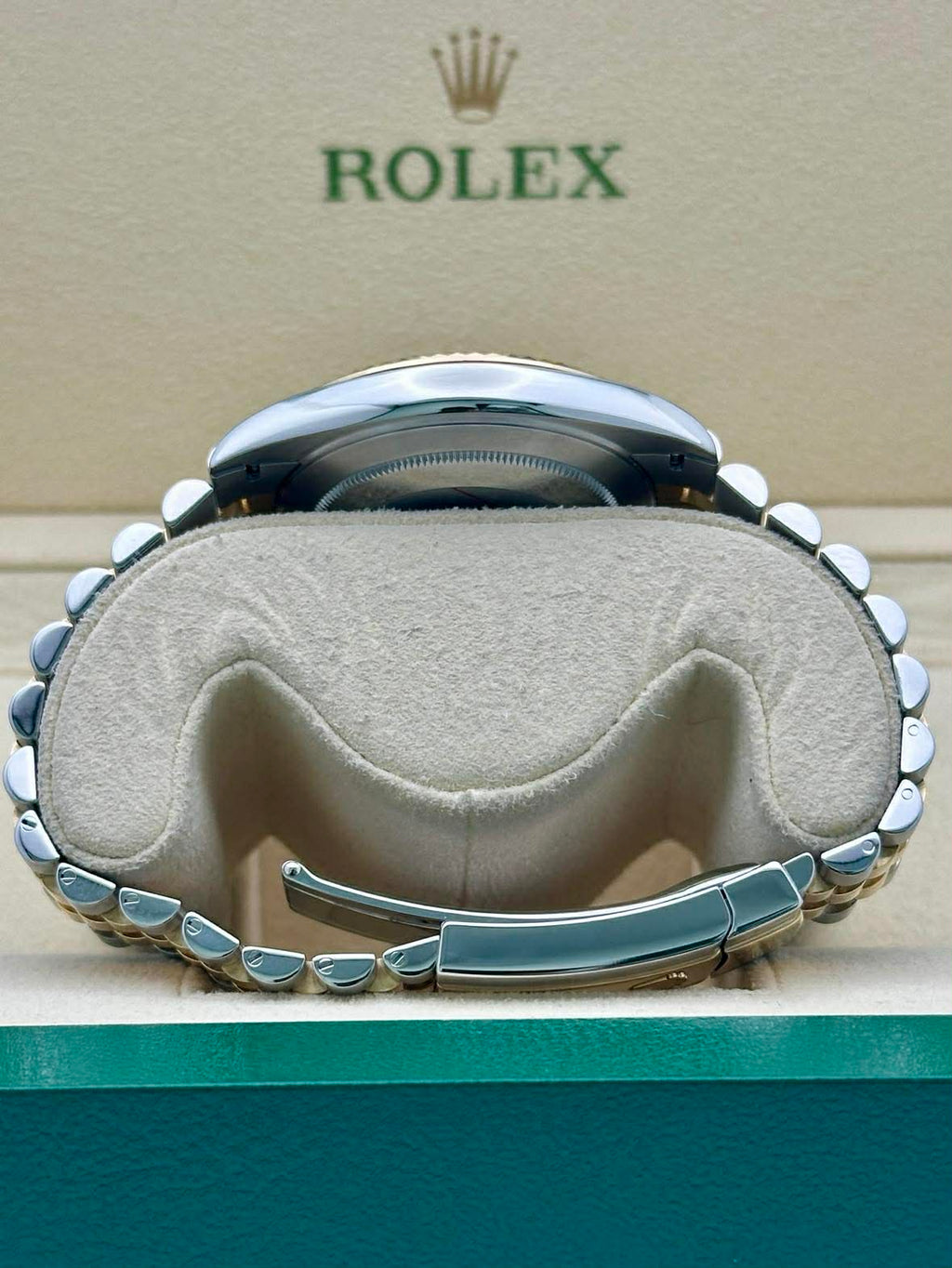 Rolex Steel and Yellow Gold Rolesor Datejust 41  - Slate Green Roman Dial - Jubilee Bracelet - 126333 slgrj