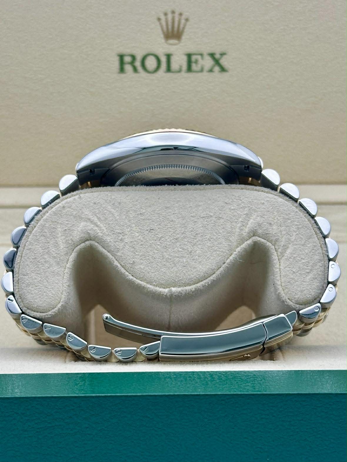 Rolex Steel and Yellow Gold Rolesor Datejust 41  - Slate Green Roman Dial - Jubilee Bracelet - 126333 slgrj