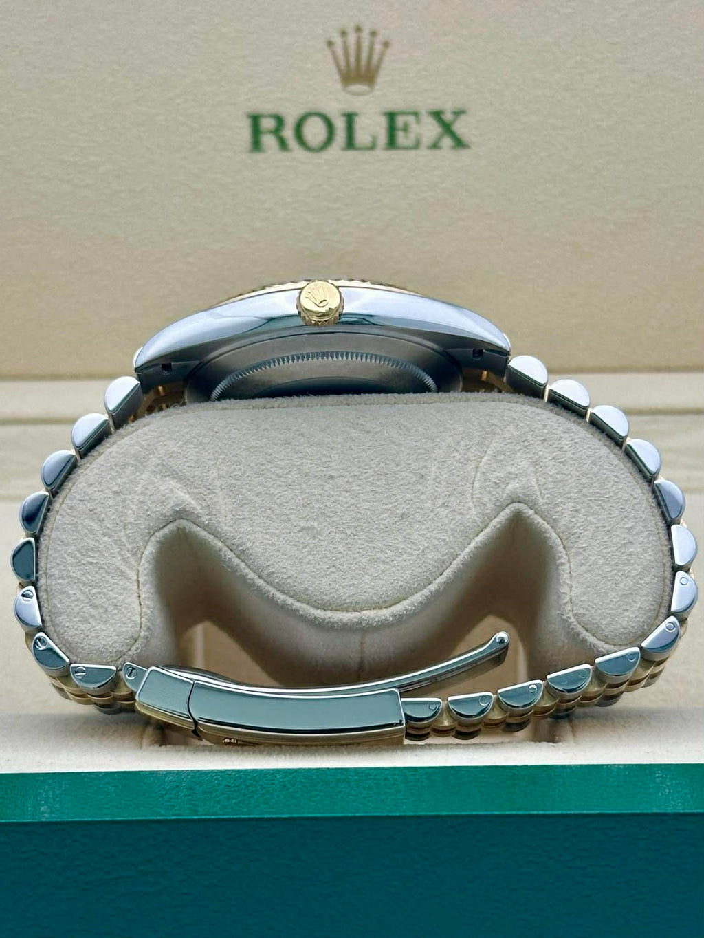 Rolex Steel and Yellow Gold Rolesor Datejust 41  - Slate Green Roman Dial - Jubilee Bracelet - 126333 slgrj