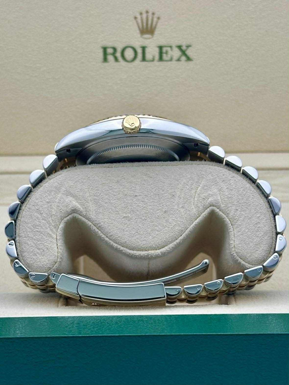 Rolex Steel and Yellow Gold Rolesor Datejust 41  - Slate Green Roman Dial - Jubilee Bracelet - 126333 slgrj