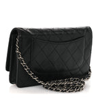 Aged Calfskin Quilted Reissue Wallet On Chain WOC Black