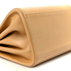 Lambskin Chocolate Bar Accordion Reissue Flap Beige