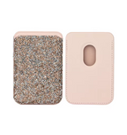 Entronix Rhinestone Magnetic Wallet Attachment for MagSafe & Magnetic Phone Cases – Glitter Card Holder Accessory