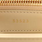Satinated Calfskin Small 16 Top Handle Bag Beige