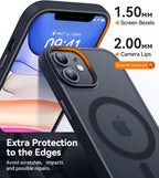 Entronix [Magnetic] Case Compatible with iPhone 11 - Translucent Frosted Matte
