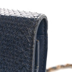 Snakeskin Wallet On Chain WOC Blue