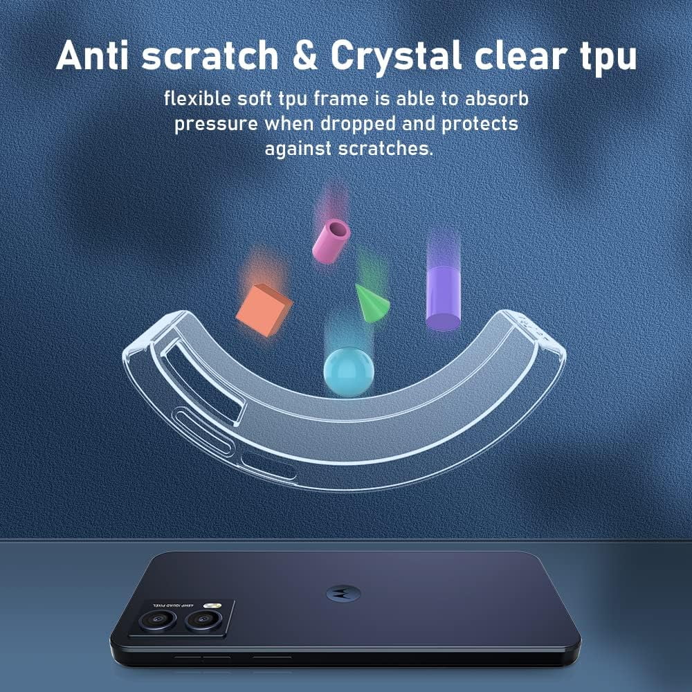 Entronix Case Compatible with Moto G Power 2024 - [Hard Back] Clear Cover