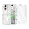 Entronix Bundle Compatible with iPhone 17 - [Magnetic] [Clear] Heavy Duty Case & 2 Clear Screen Protectors