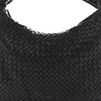 Nappa Intrecciato Large Veneta Hobo Black