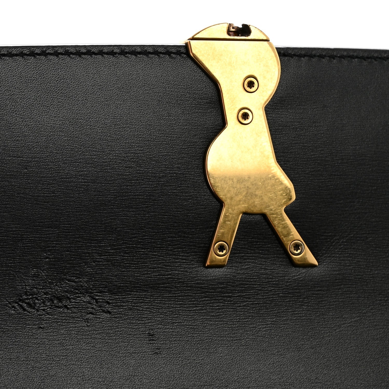 Smooth Calfskin Small Solferino Satchel Black