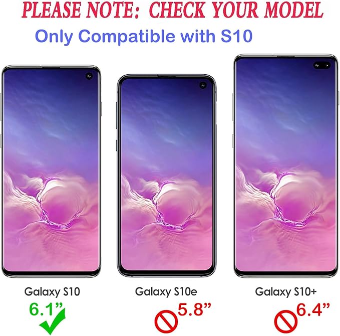 Entronix Case Compatible with Galaxy S10 - Triple-Layer Heavy Duty Protection