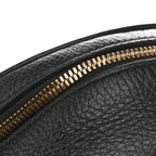 Pebbled Calfskin Soho Chain Backpack Black