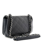 Calfskin Diamond Embossed New Chic Flap Blue