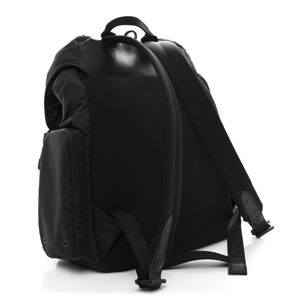 Nylon Saddle Backpack Black