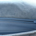 Suede Small Messenger Flap Light Blue