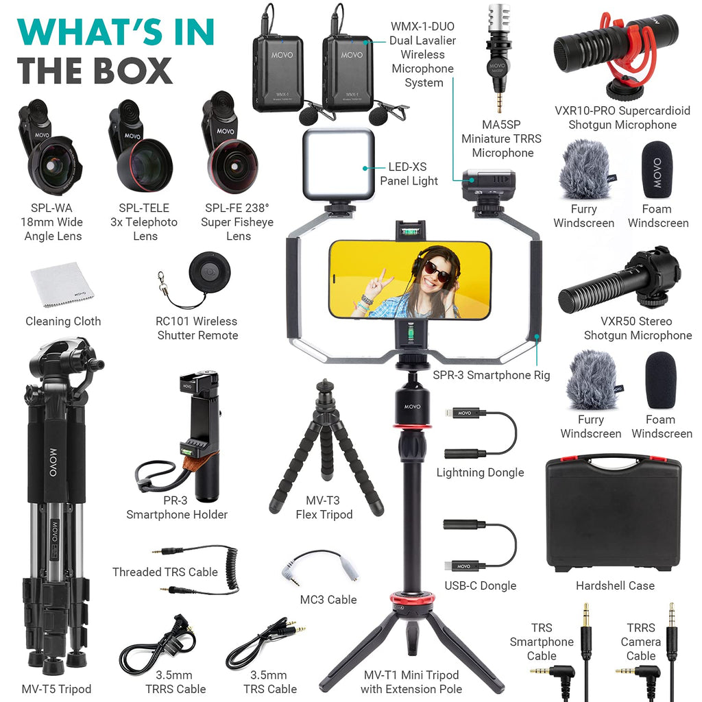Movo iVlog5 Director's Video Kit for Lightning
