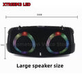 100W high power bluetooth speaker portable RGB colorful light waterproof wireless subwoofer360stereo surround TWS Caixa de som - Large Size