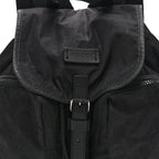 Nylon Monogram Medium Light Single Buckle Backpack Black