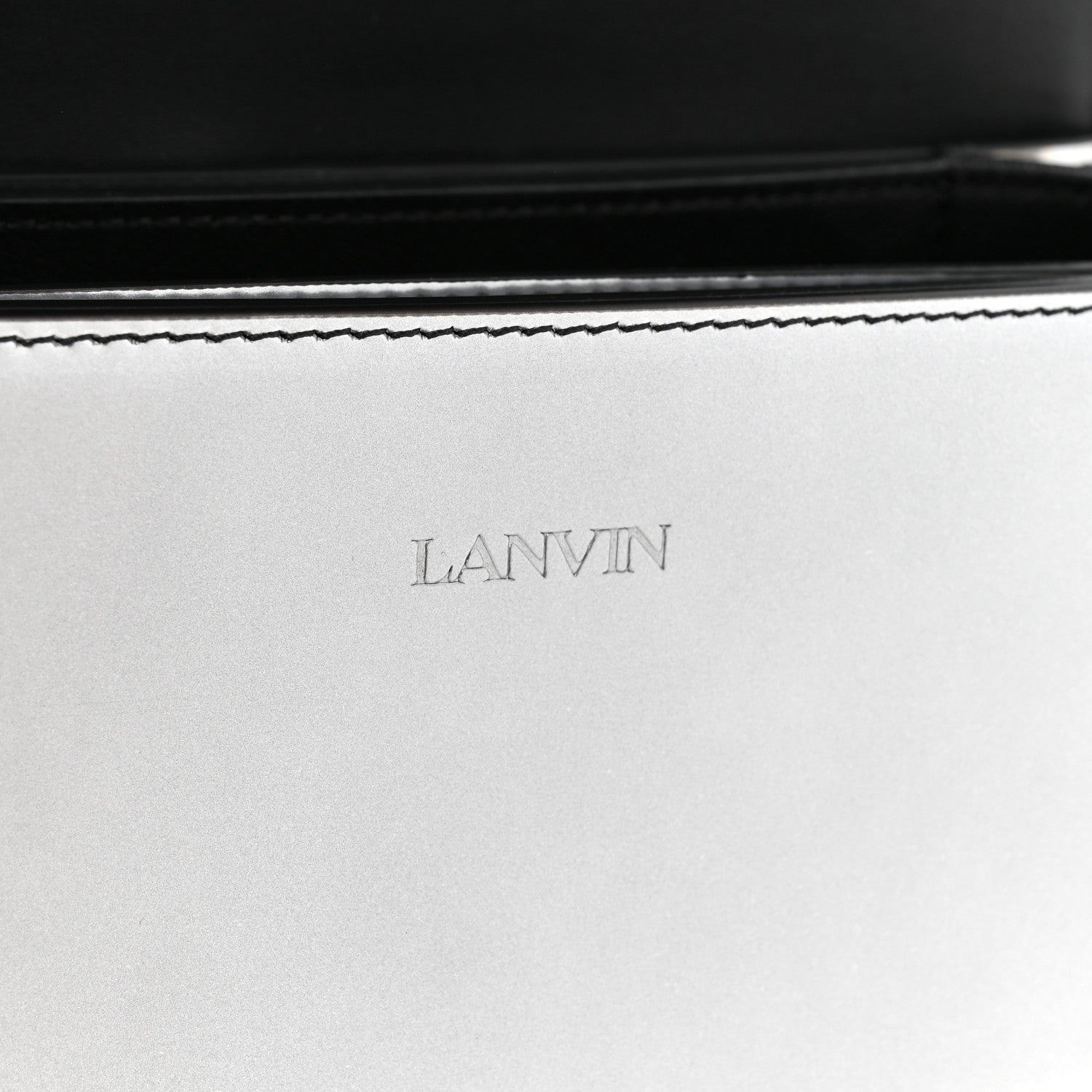 Metallic Calfskin Concerto Bag SIlver
