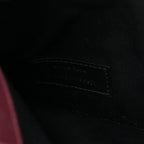 Patent Calfskin Monogram Uptown Clutch Dark Red Wine