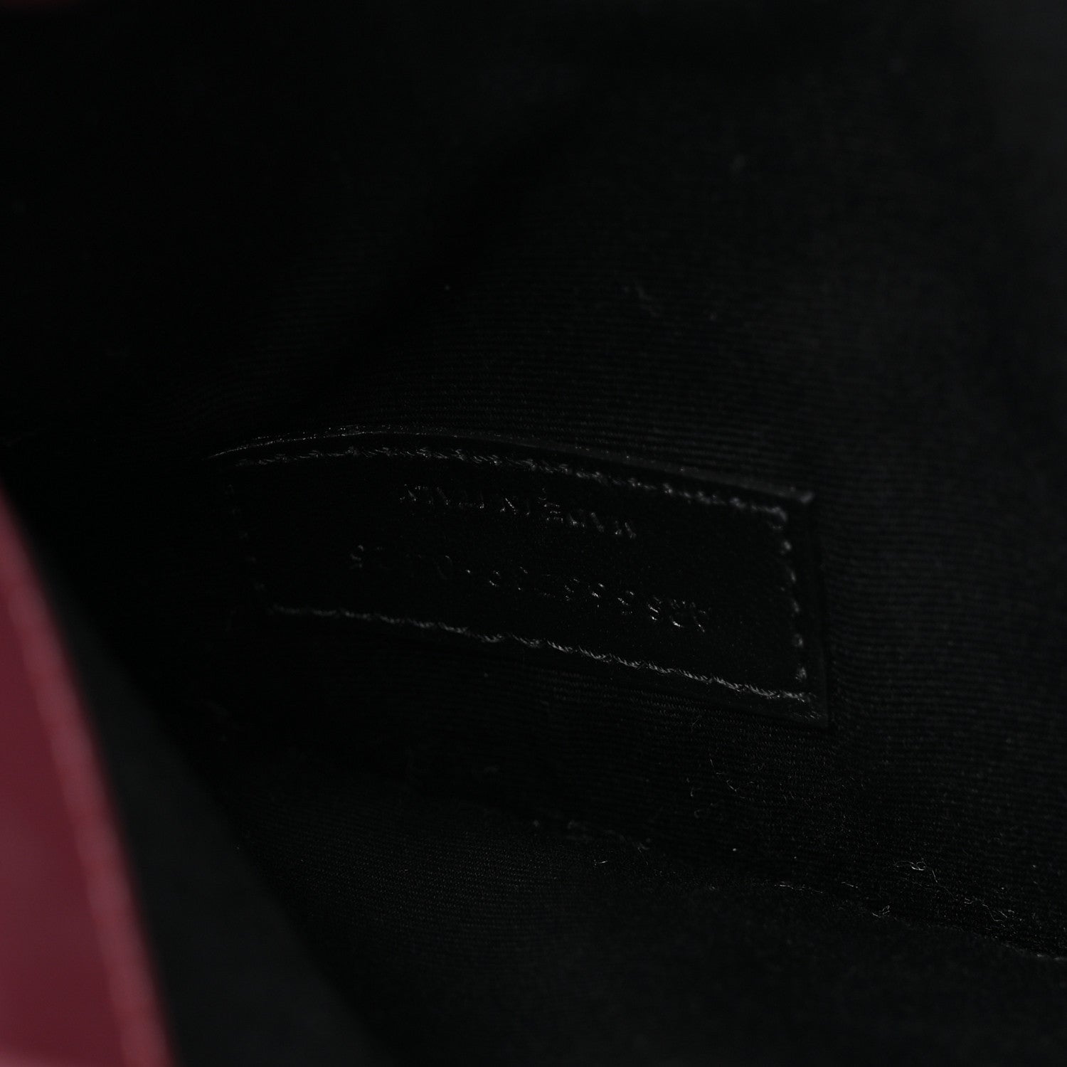 Patent Calfskin Monogram Uptown Clutch Dark Red Wine
