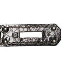 Shiny Porosus Crocodile Kelly Sellier 28 Gris Elephant