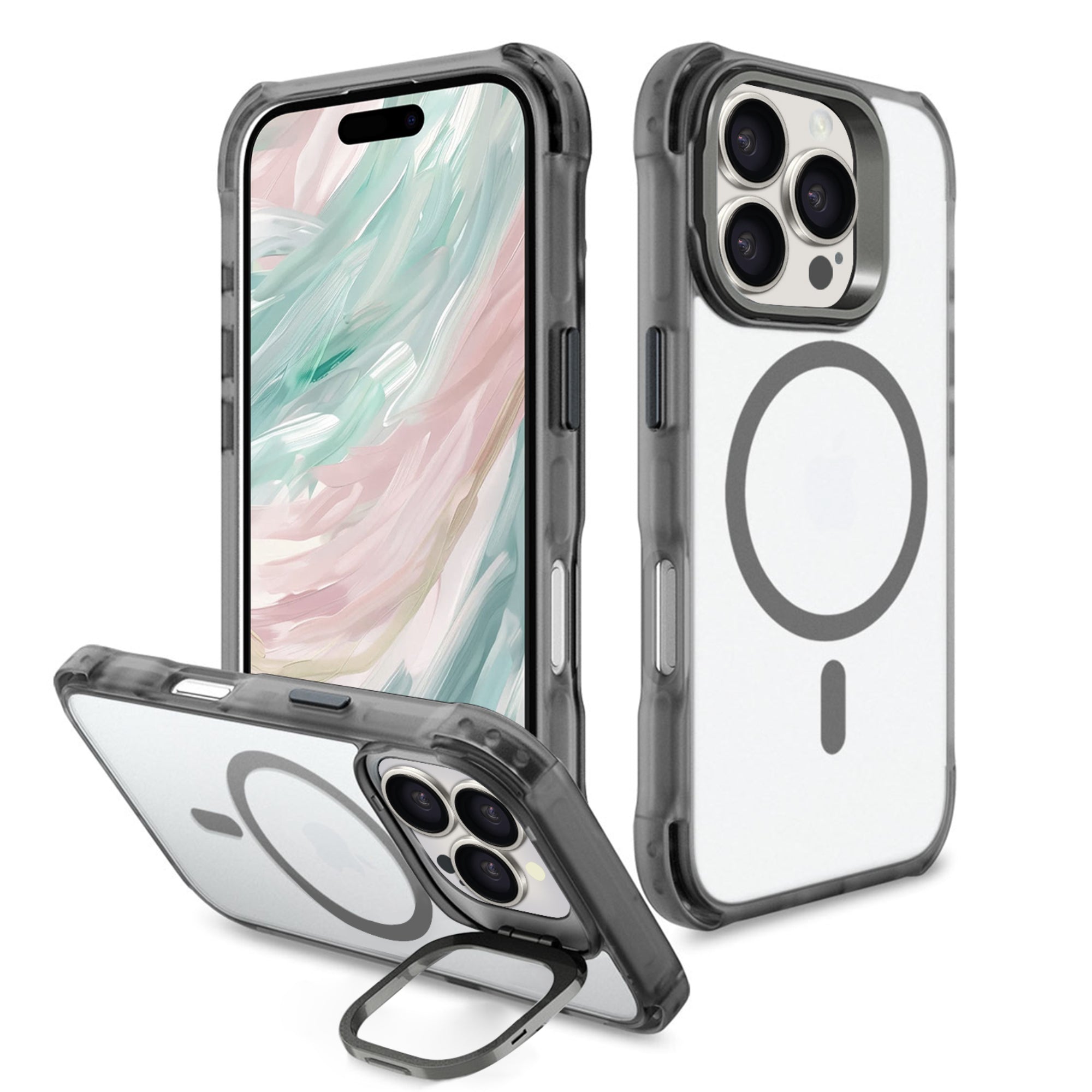 SAHARA - Venture Series Clear Rebound Case with Kickstand - Apple iPhone 16 Pro