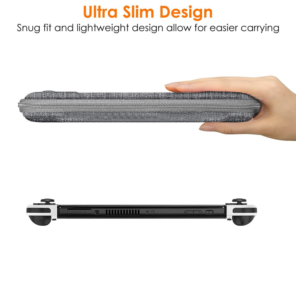 Carrying Case Compatible with Nintendo Switch EVA Hard Shell Console Storage Bag Pouch Case with 10 Game Catridge Slots