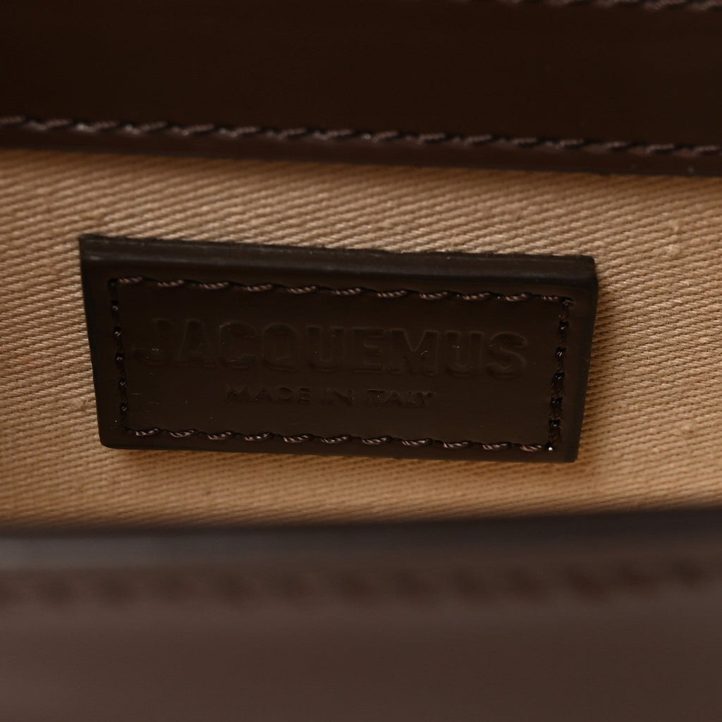 Glazed Calfskin Le Grand Bambino Midnight Brown
