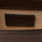 Glazed Calfskin Le Grand Bambino Midnight Brown