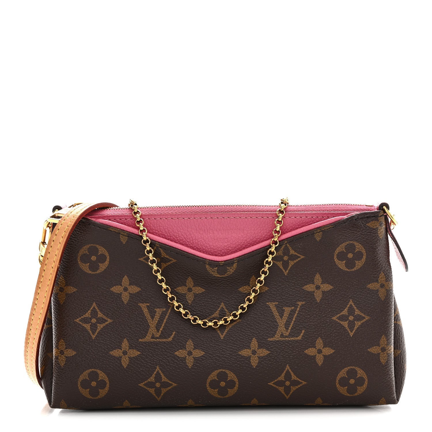 Monogram Pallas Clutch Rose Fizzy