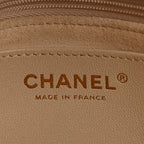 Calfskin Stitched Flap Top Handle Beige