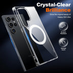 Entronix [Magnetic] Case Compatible with Galaxy S25 Ultra - [Hard Back] Slim Clear