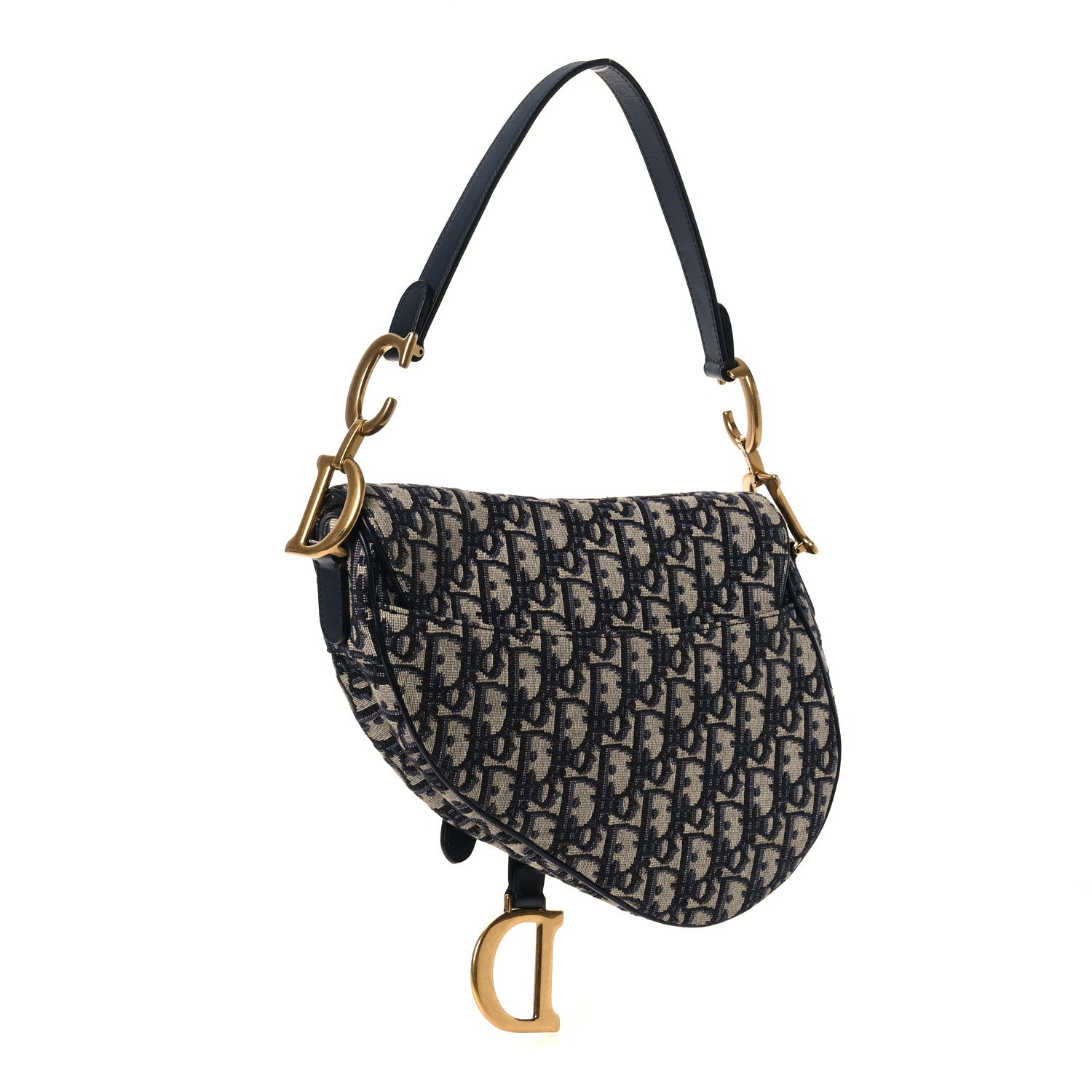 Oblique Saddle Bag Blue